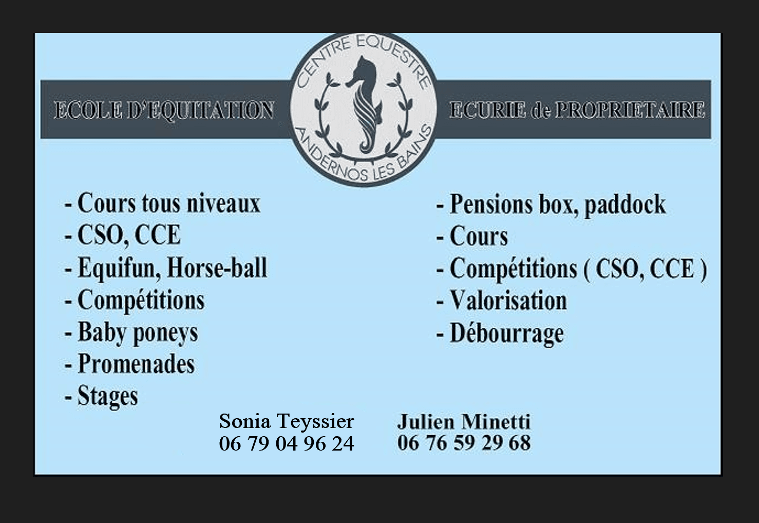 CENTRE EQUESTRE D ANDERNOS LES BAINS — photo 1